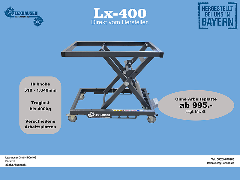 Lx-400 Standard - Arbeitstisch, Hubtisch
